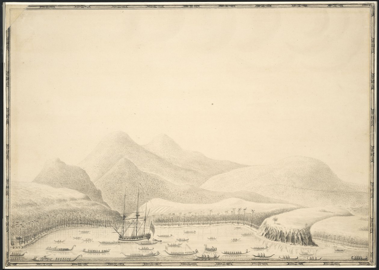 Otaheite (es decir, Tahití) o Isla del Rey Jorge por Samuel Wallis (1728–1795) de Samuel Wallis