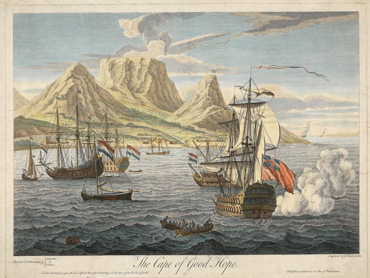 El Cabo de Buena Esperanza, pub. c. 1731 de Samuel after and Lambert Scott