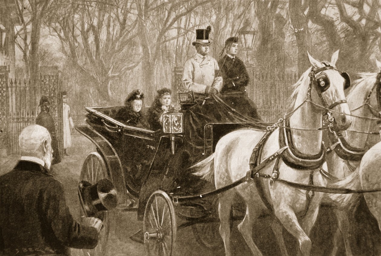 El último viaje de la Reina Victoria: Osborne, 15 de enero de Samuel (after) Begg