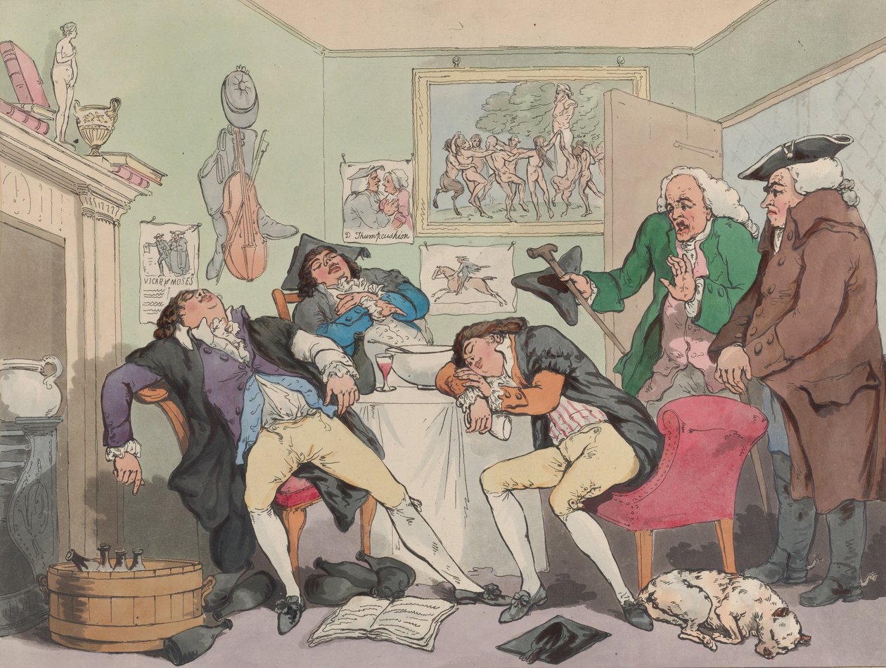 O Tempora, O Mores!, diciembre 1799 de Samuel Alken