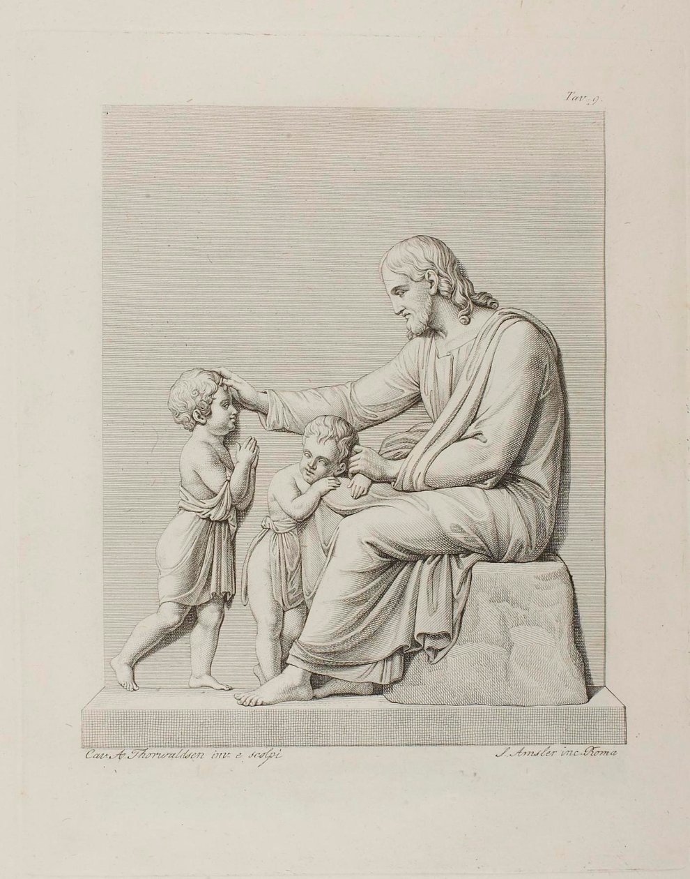 Cristo bendiciendo a los niños de Samuel Amsler