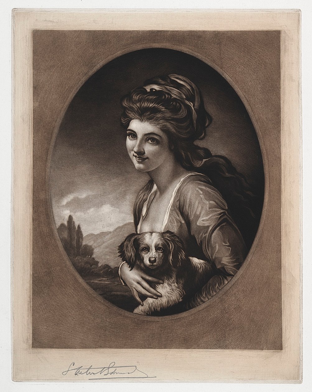 Lady Hamilton como la Naturaleza, siglos XIX-XX de Samuel Arlent Edwards