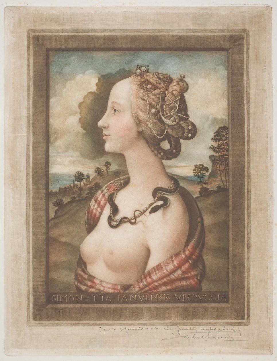 Simonetta Vespucci, c.1900 de Samuel Arlent Edwards