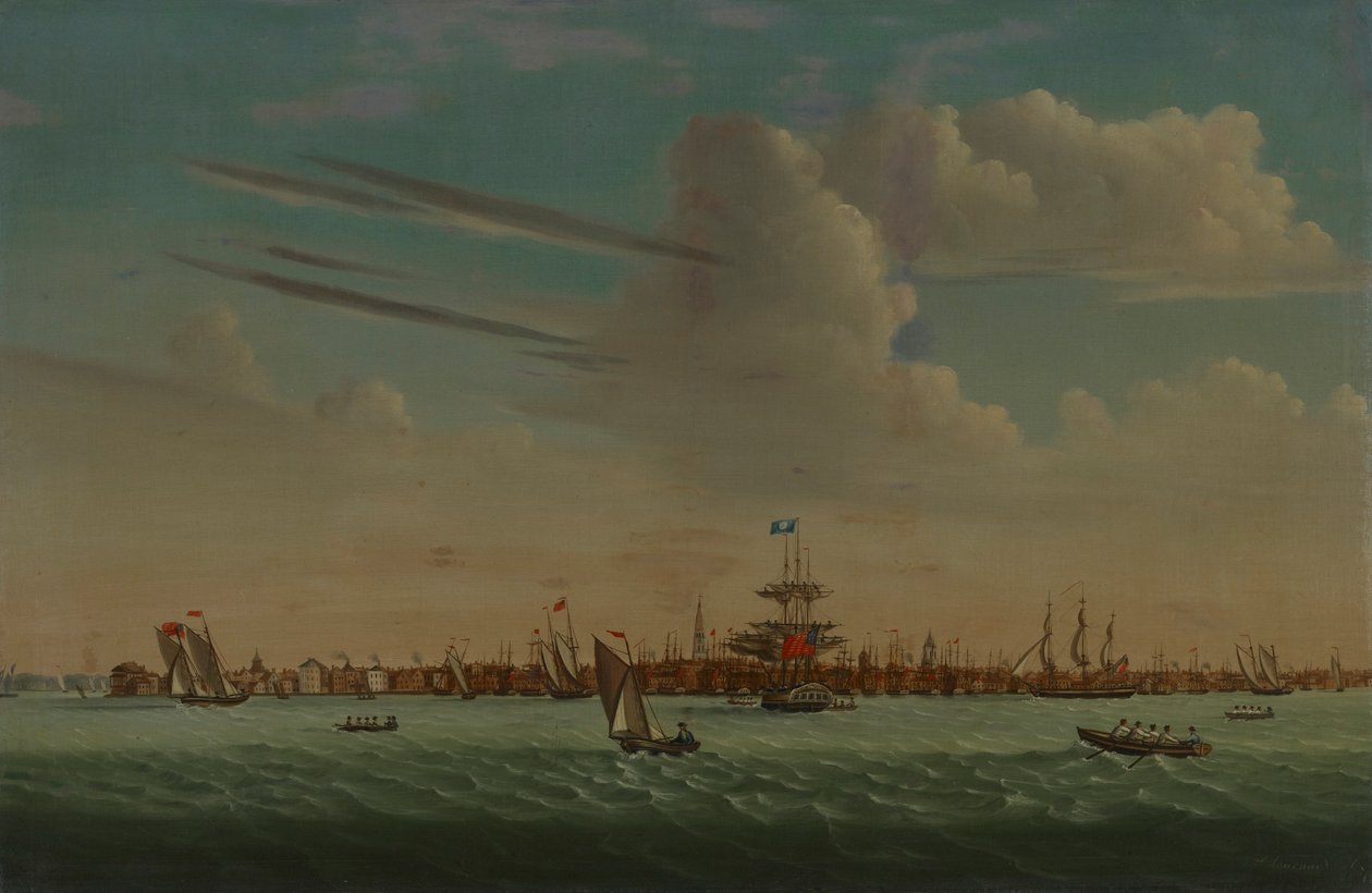 vista de charlestón de Samuel Barnard