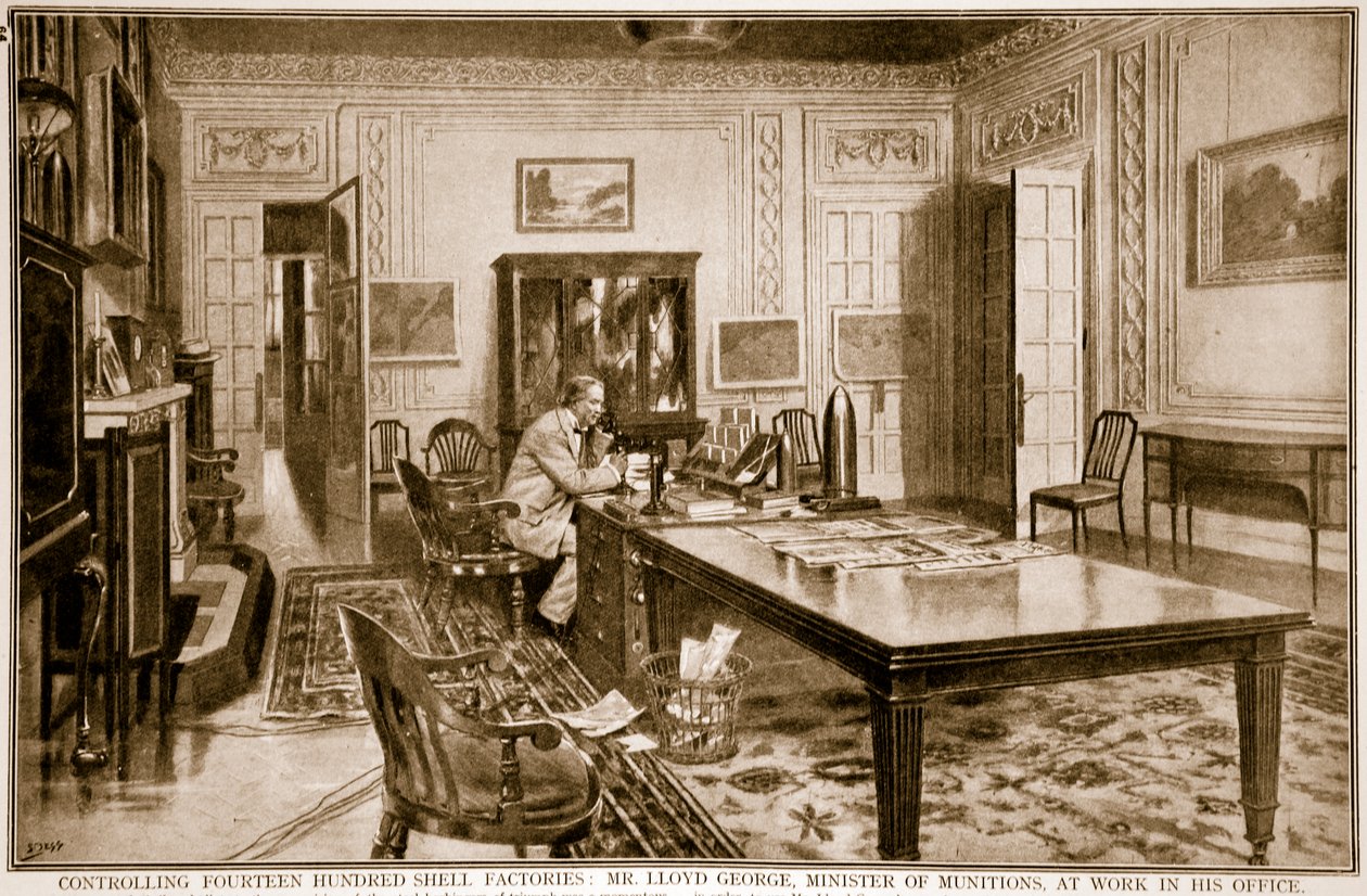 Controlando Mil Cuatrocientas Fábricas de Municiones: Sr. Lloyd George, Ministro de Municiones, en el Trabajo, 1914-19 de Samuel Begg