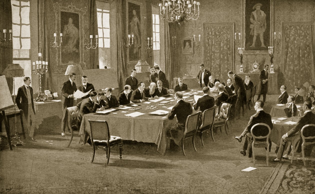 Firma del Tratado de Londres, 1913 de Samuel Begg