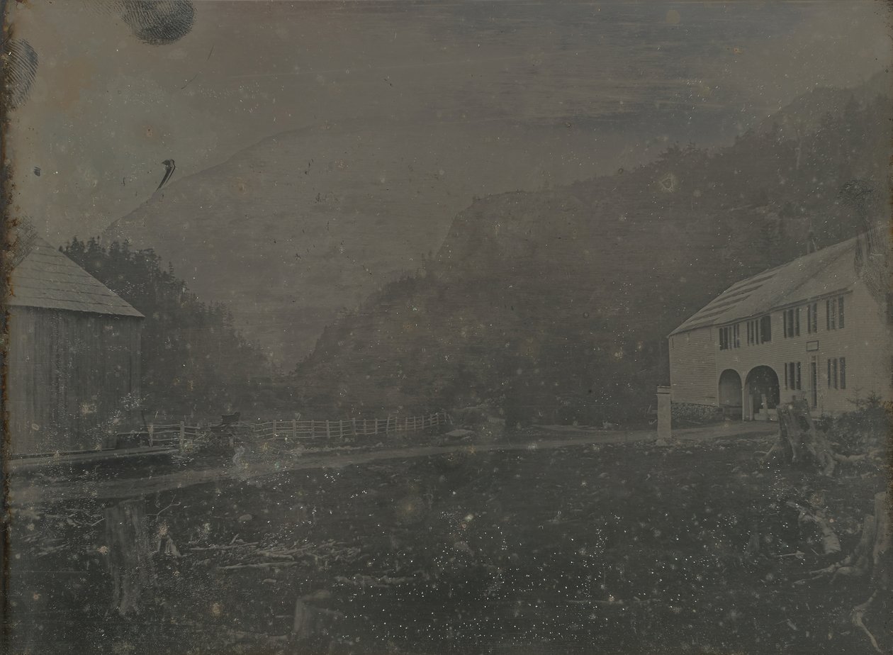 Casa y granero sin título, 1841 de Samuel Bemis