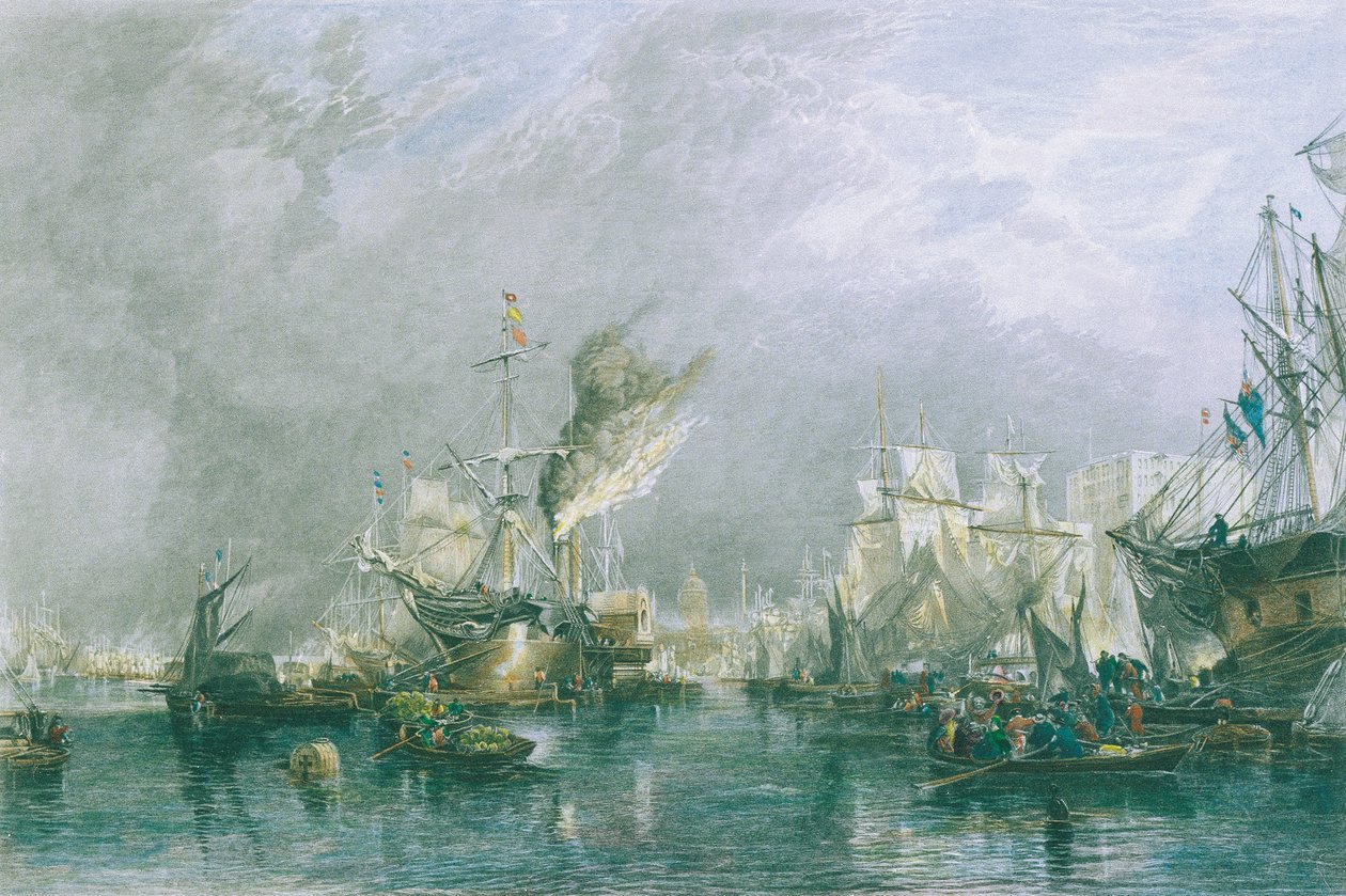 Navegación en el Pool de Londres de Samuel Bough