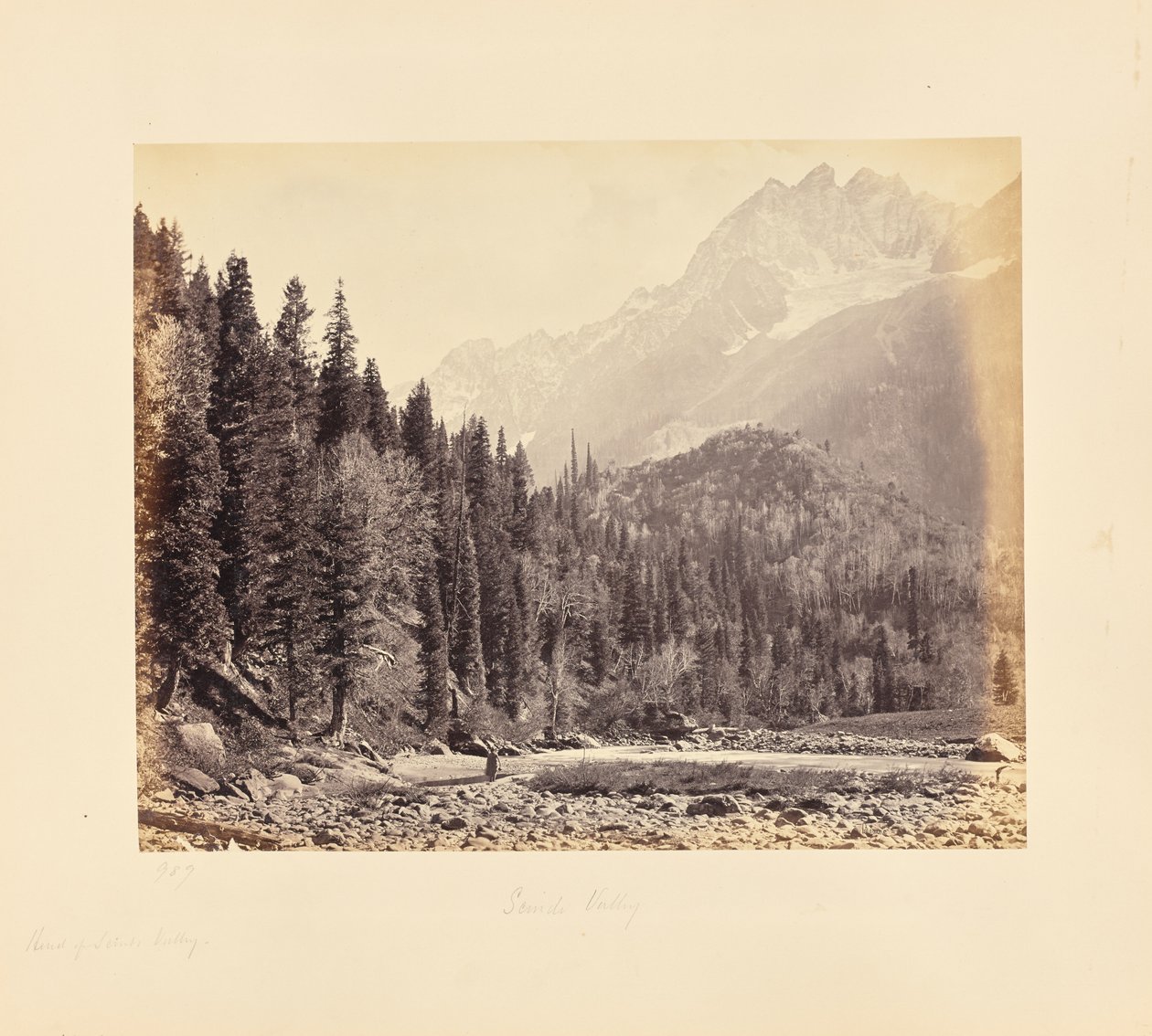 Vista en el valle de Scinde de Samuel Bourne