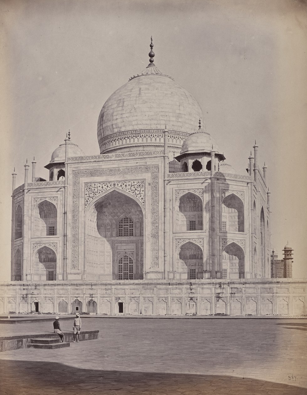 Agra. El Taj, el centro de la ciudad principal de Samuel Bourne