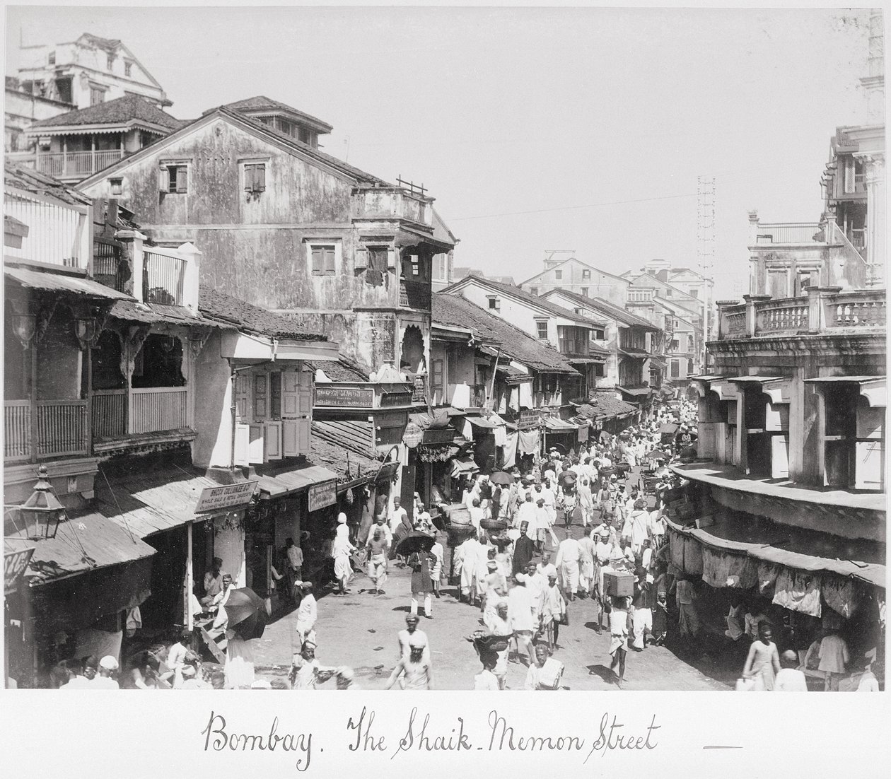 Bombay, calle Said-Memon de Samuel Bourne