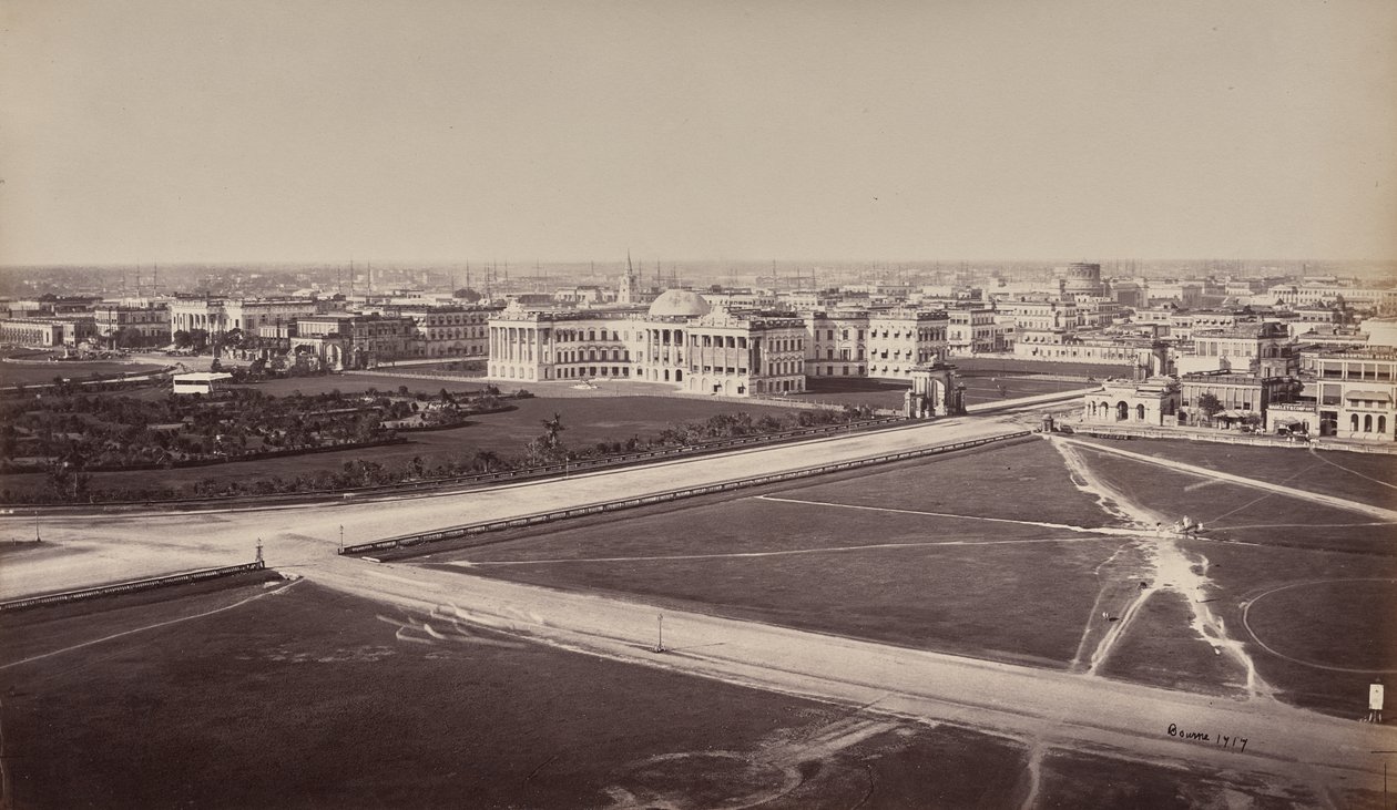 Calcuta. Vista general. Palacio de Gobierno en primer plano de Samuel Bourne