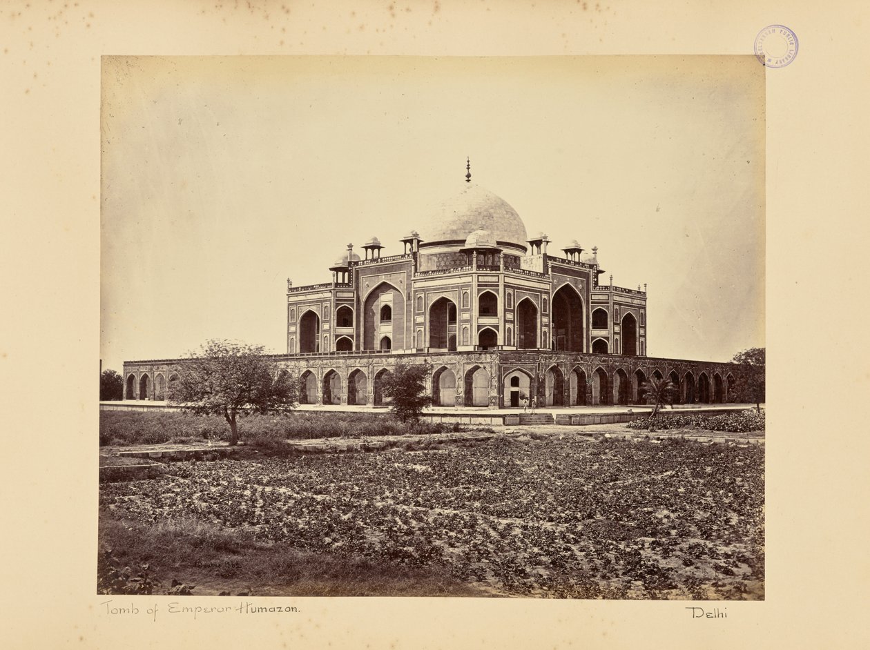 Delhi; el mausoleo del emperador Humayun de Samuel Bourne
