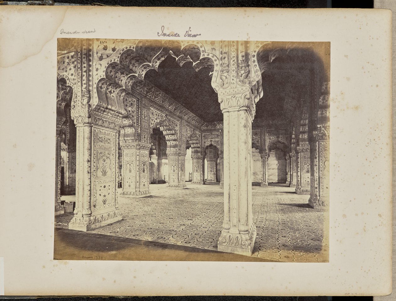 Delhi - El palacio, interior del Diwan-i-Khas de Samuel Bourne