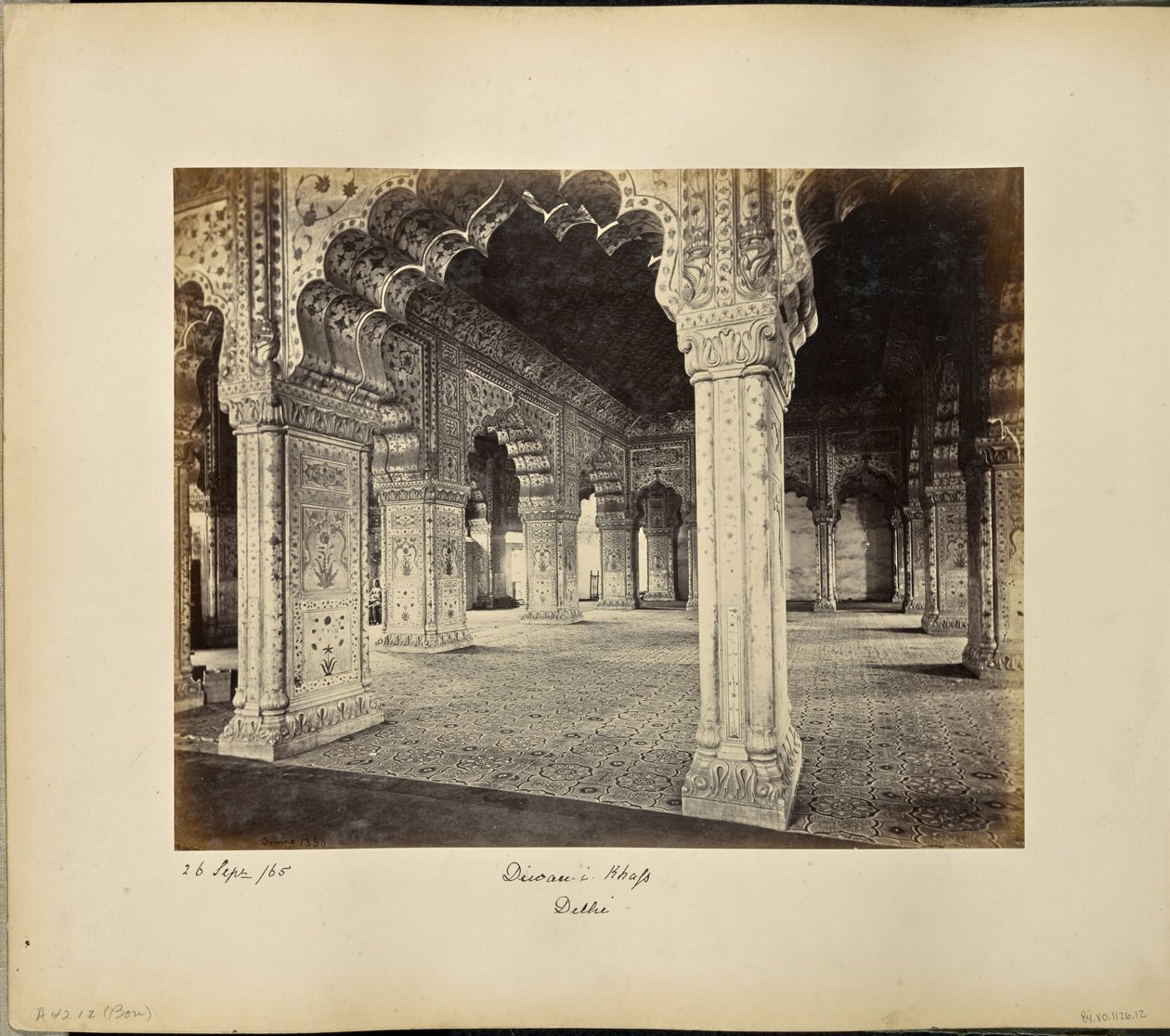 Delhi; el palacio, interior del Diwan-i-Khas de Samuel Bourne
