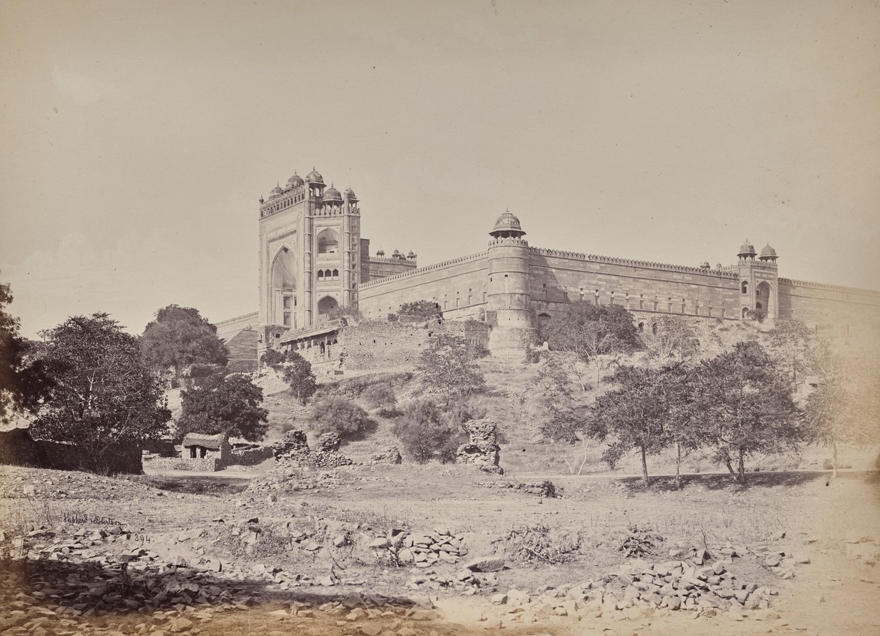 Fuerte de Fatehpur Sikri cerca de Agra. La residencia del emperador Akbar de Samuel Bourne
