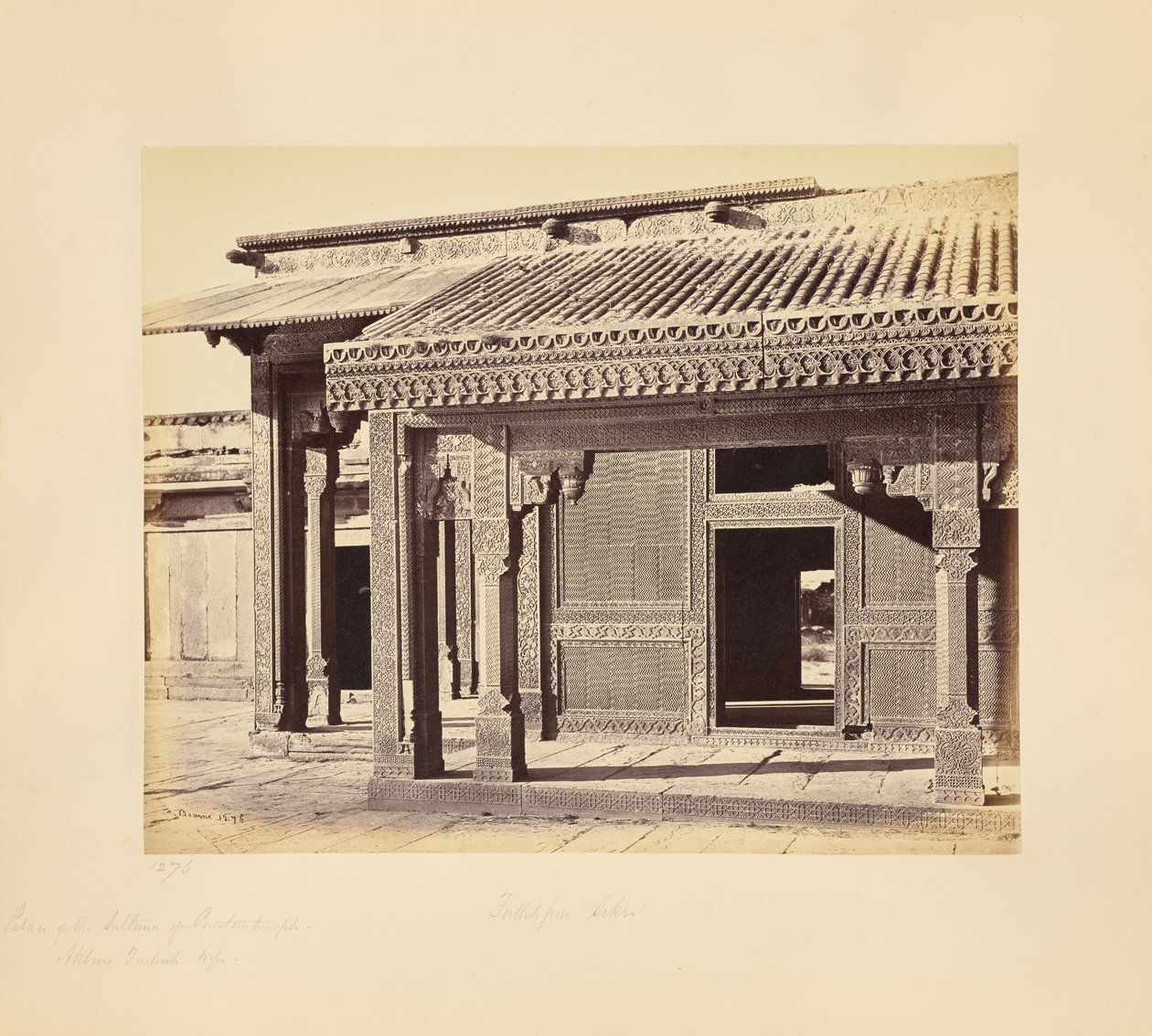 Fatehpur Sikri; el palacio de la sultana de Constantinopla, esposa turca de Akbar de Samuel Bourne
