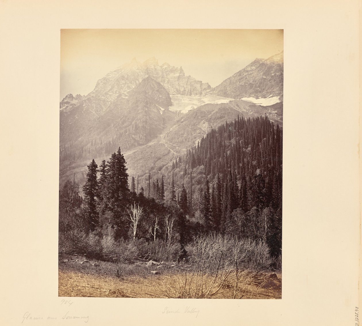 Glaciares cerca de Sonamurg de Samuel Bourne