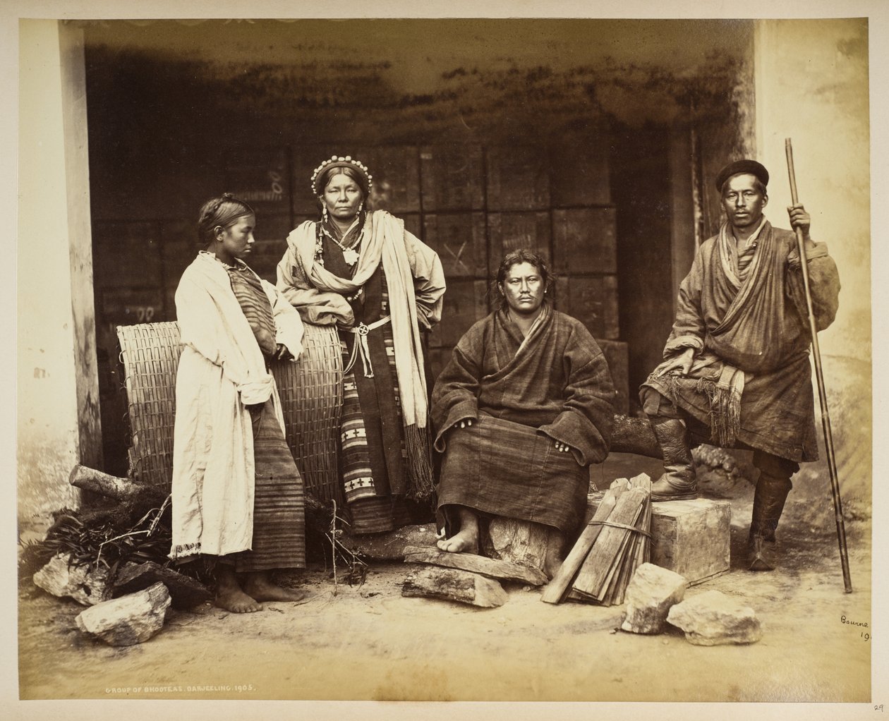 Grupo de Bhooteas, Darjeeling, de 
