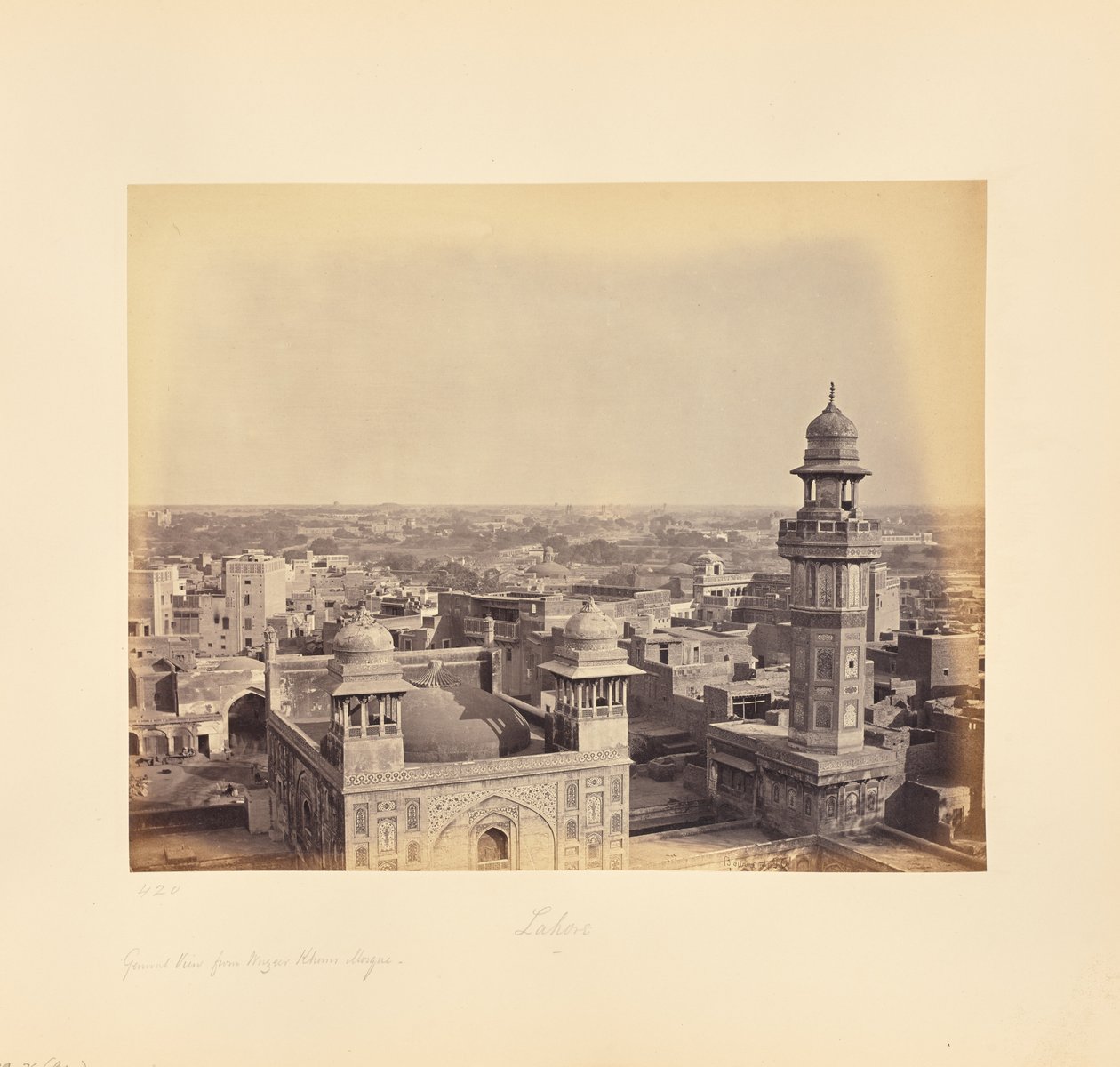 Lahore; desde la mezquita de Wazir Khan de Samuel Bourne