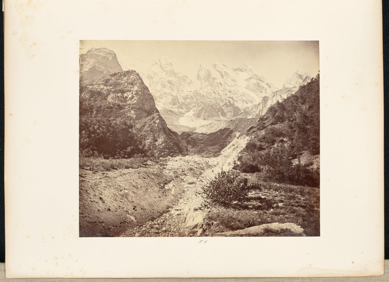 Picos nevados cerca del glaciar Gangotri de Samuel Bourne