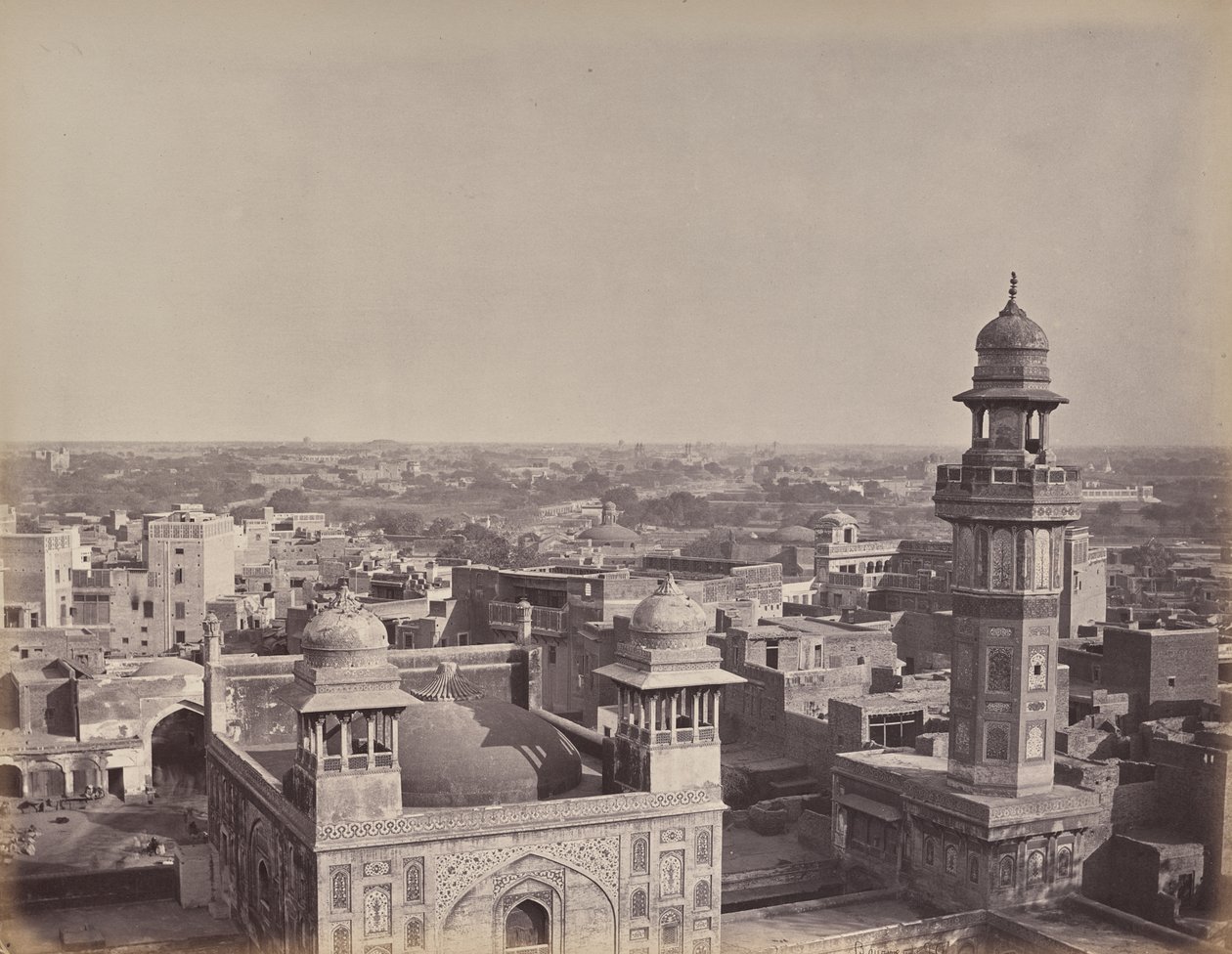La ciudad de Lahore. Otra vista tomada desde la casa de Huzeer Khan de Samuel Bourne