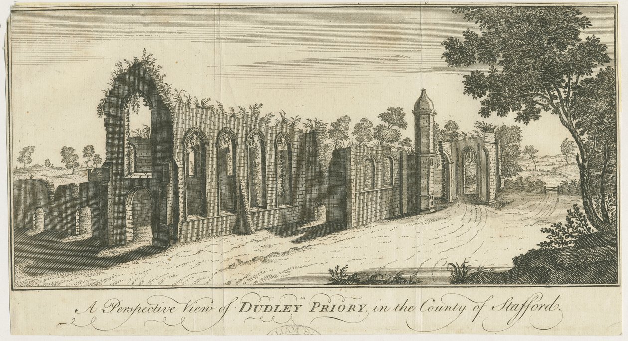 Priorato de Dudley: grabado de Samuel Buck