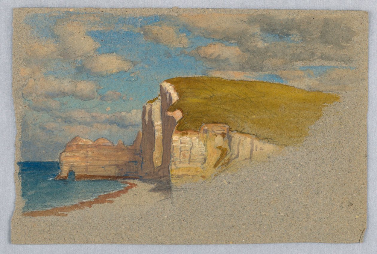 Acantilados en Étretat de Samuel Colman
