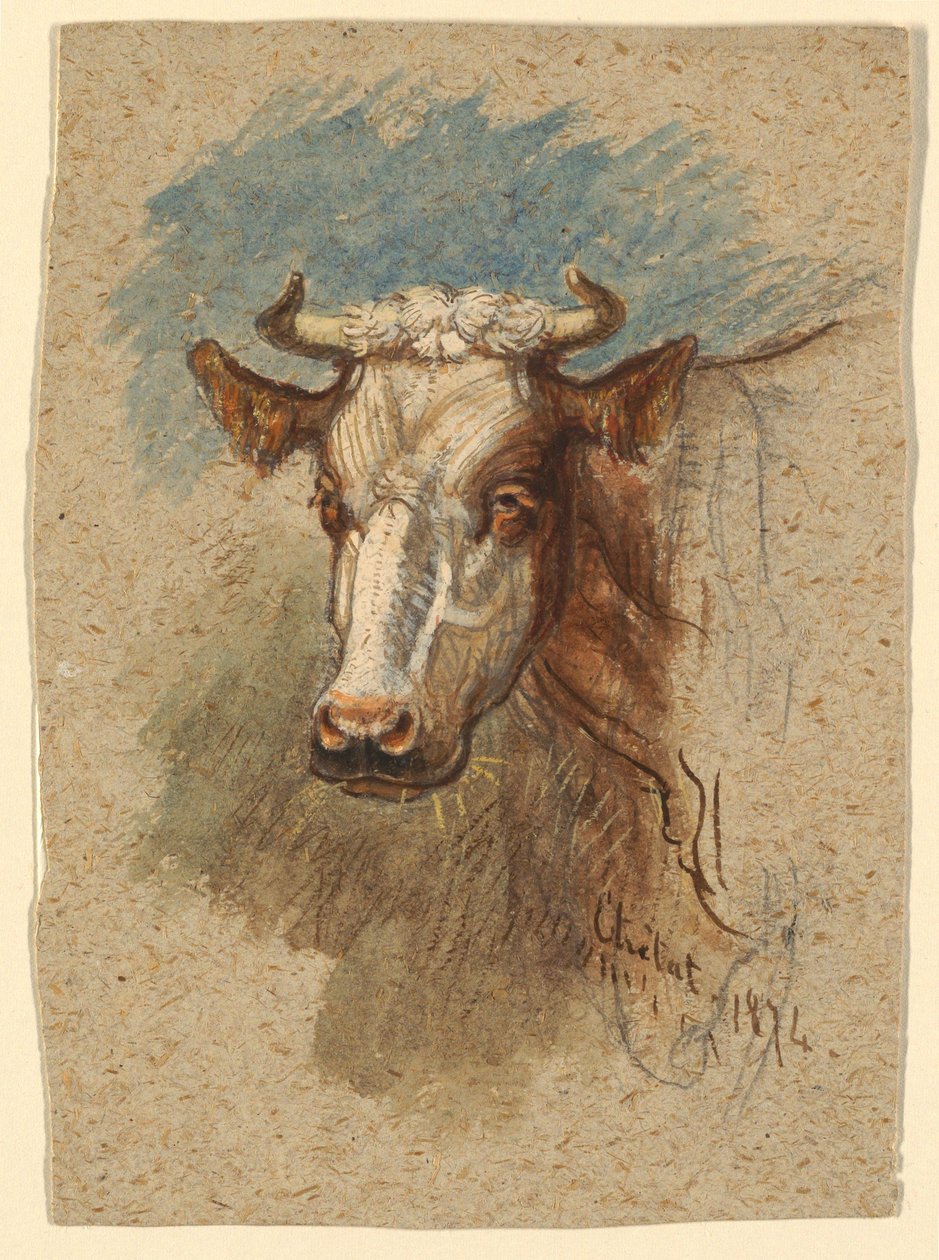 Dibujo, Estudios: Bocetos de Francia. Etretat, Seine-Inférieure, Quimper, Bretaña, 1874 de Samuel Colman