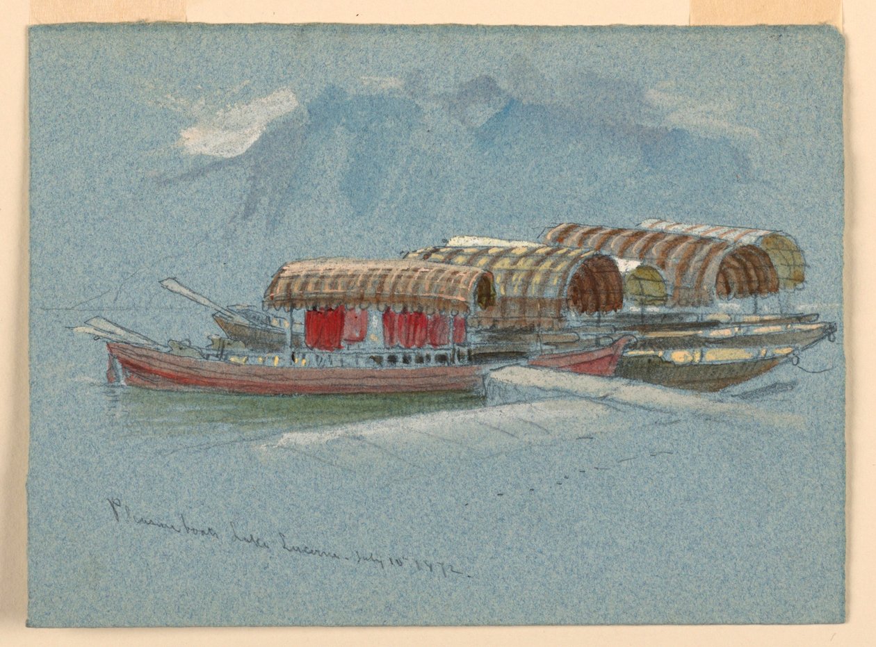 Barcos de Recreo, Lago Lucerna de Samuel Colman