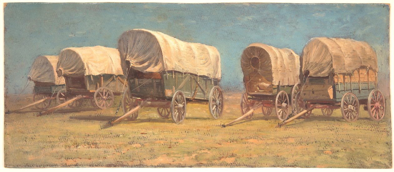Estudio de carretas cubiertas de Samuel Colman