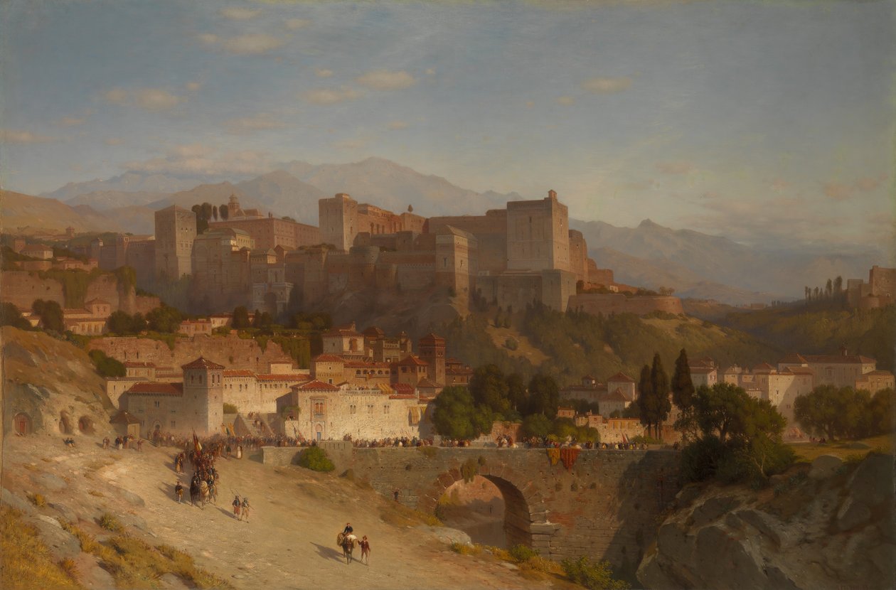 La Colina de la Alhambra, Granada de Samuel Colman