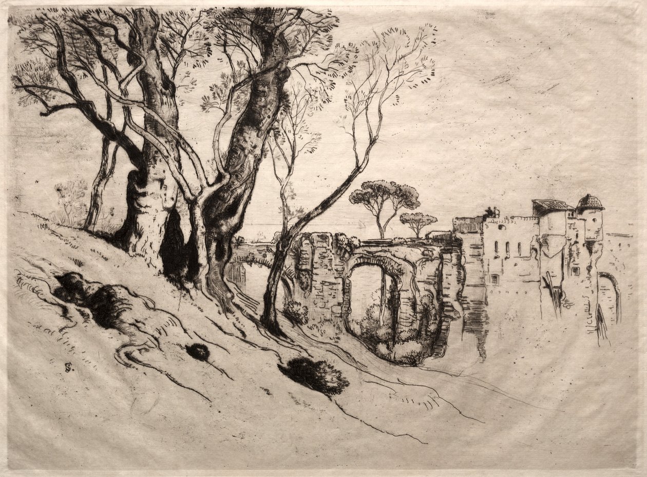 Los Olivos de la Riviera, 1884 de Samuel Colman