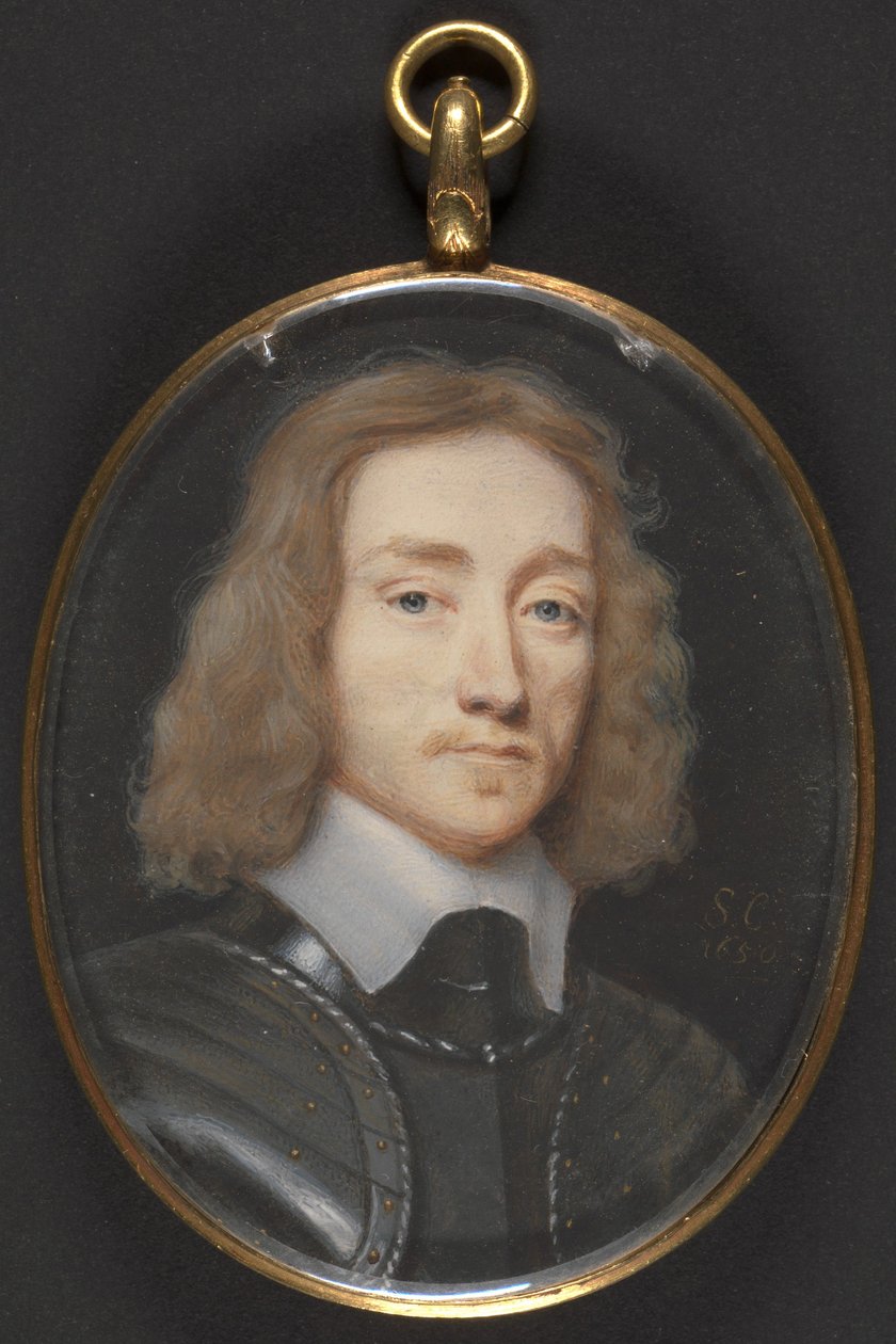 Retrato de un hombre con armadura de Samuel Cooper