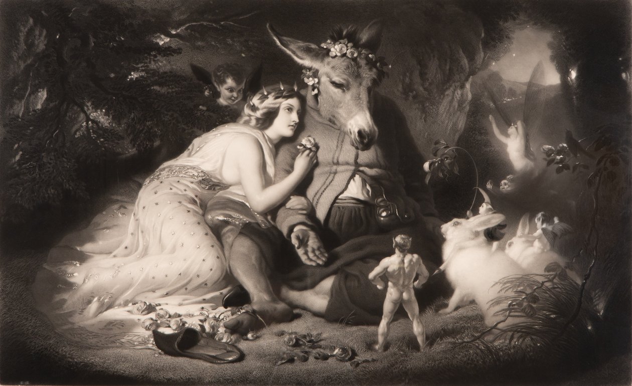 Sueño de una noche de verano de Shakespeare, Acto 4, Escena 1, noviembre, 1857 de Samuel Cousins
