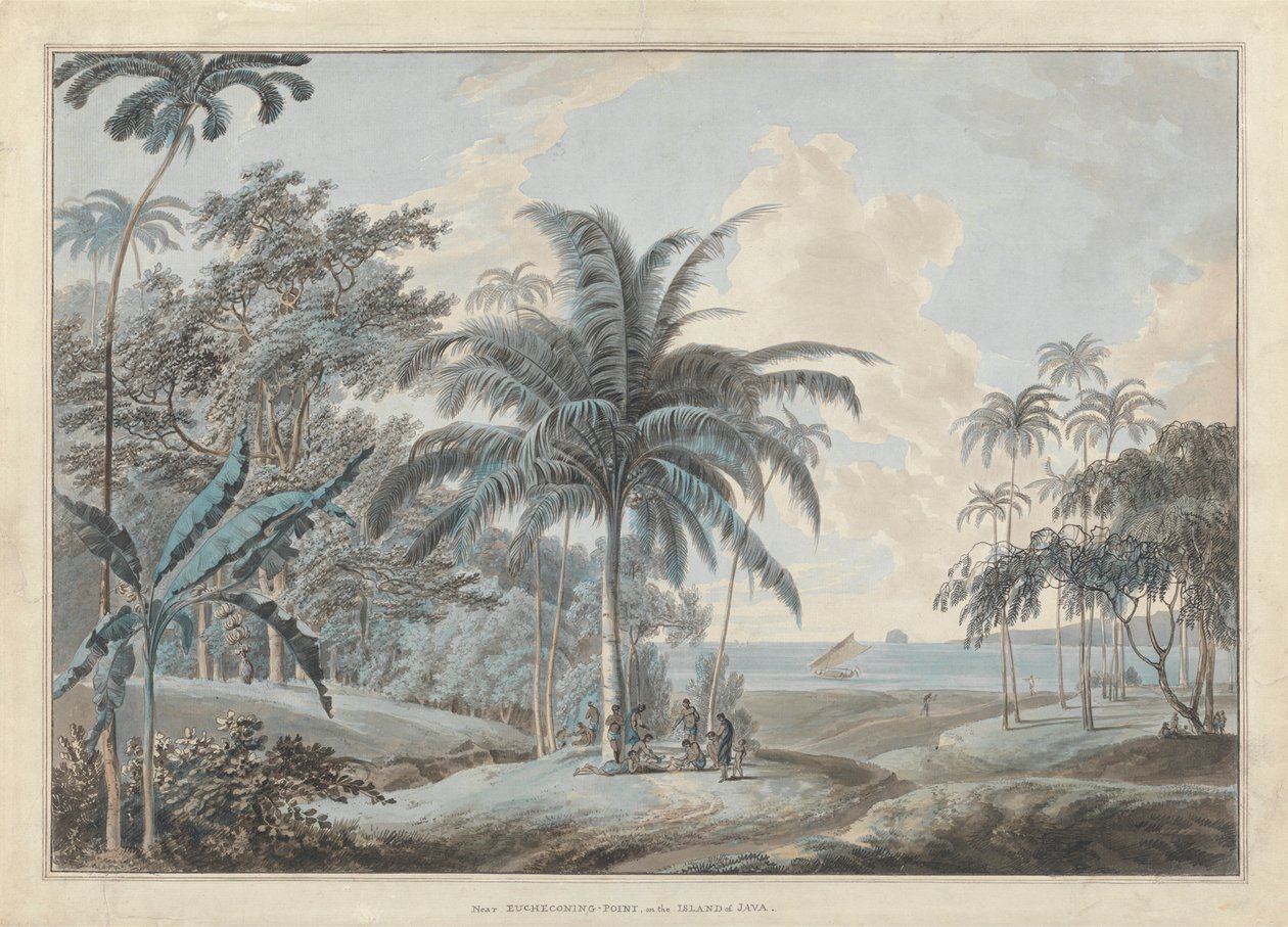 Cerca de Eucheconing Point, Java de Samuel Daniell