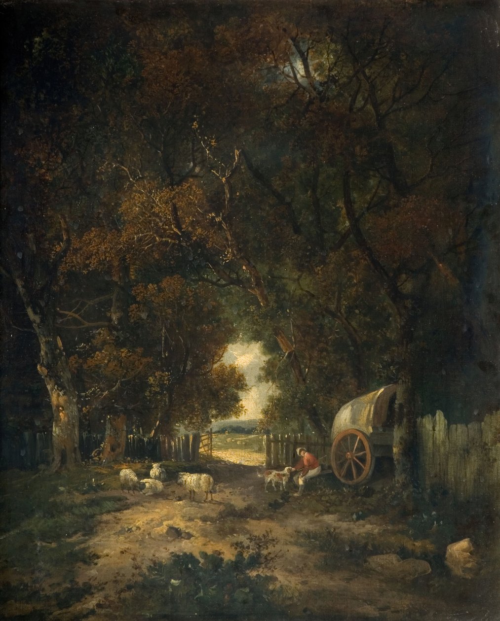 Paseo del nogal, Earlham, 1836-63 de Samuel David Colkett