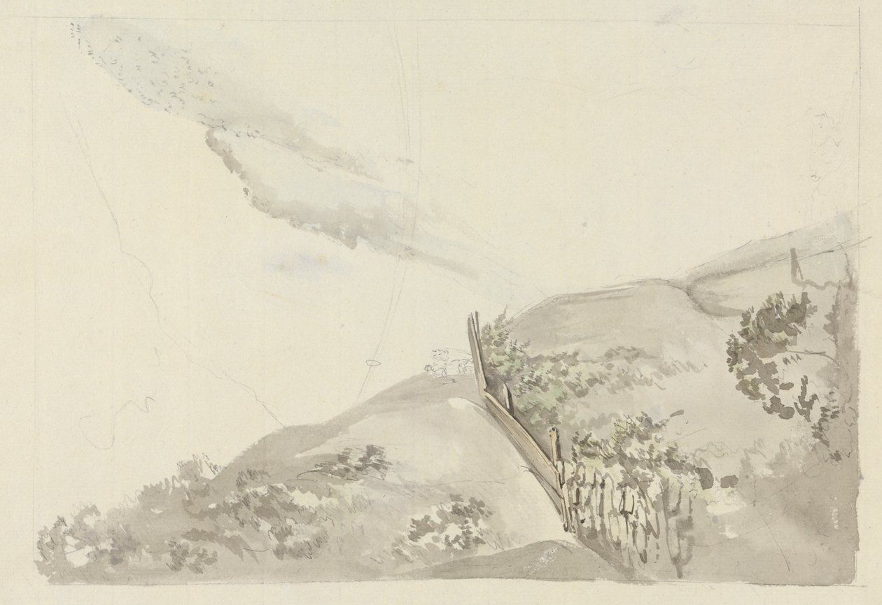 Una valla junto a un desfiladero de Samuel Davis