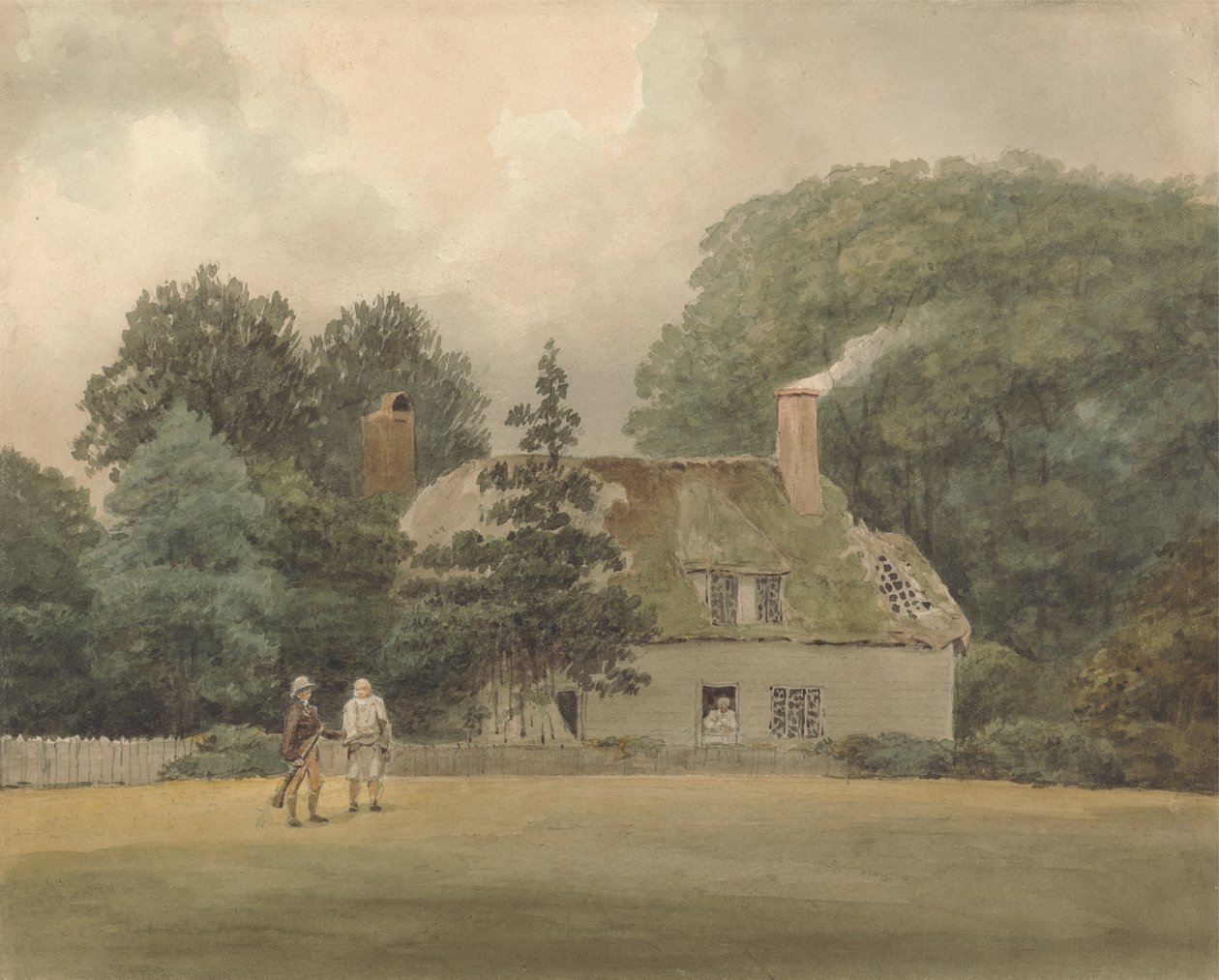 Casa de campo en los terrenos de Ayot St. Lawrence Hertfordshire de Samuel Davis