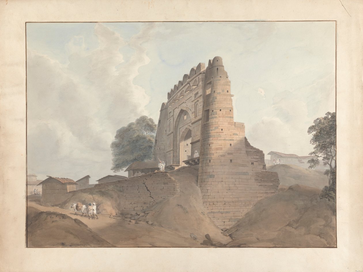 Puerta del Viejo Fuerte de Benarés de Samuel Davis