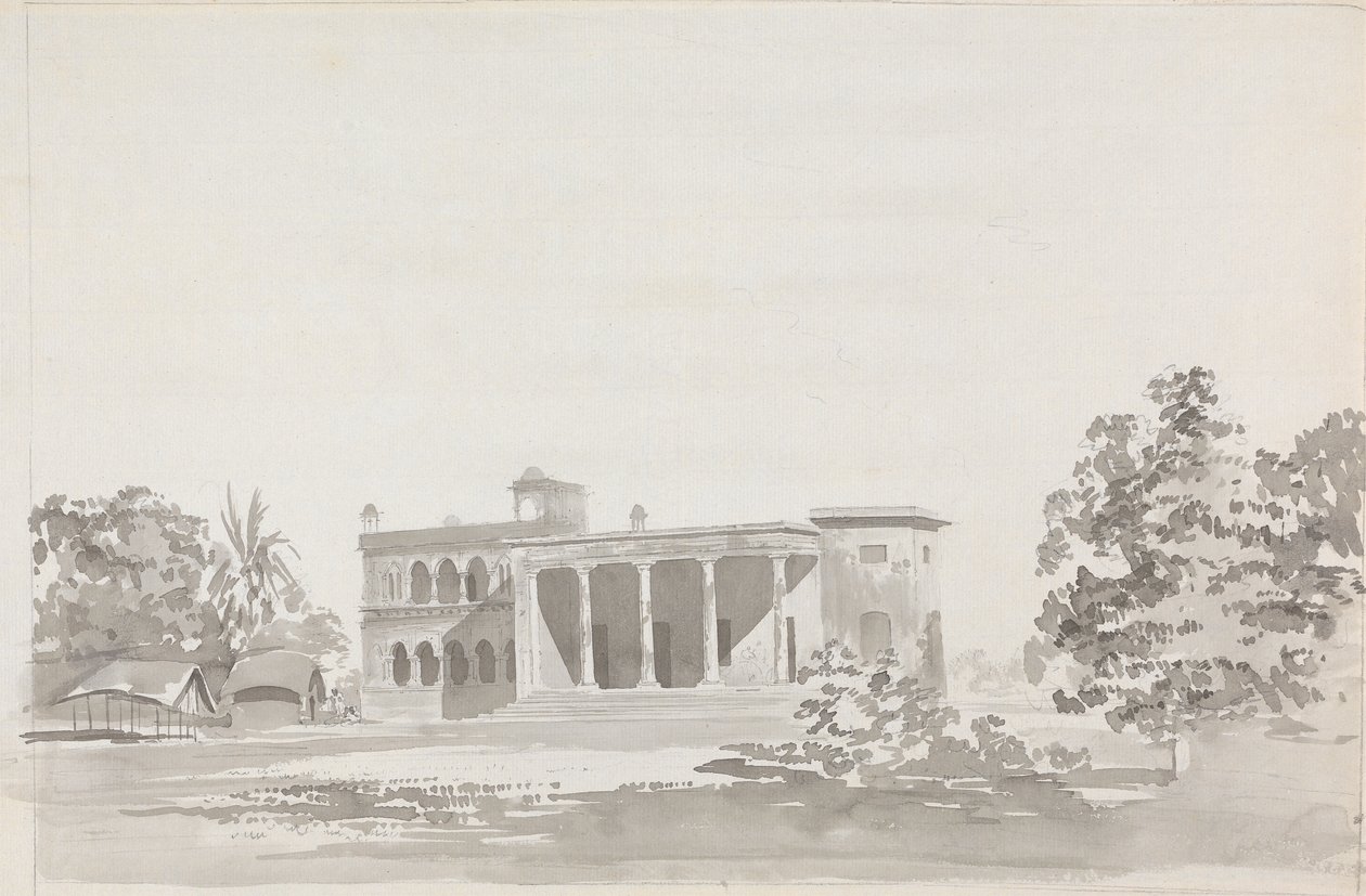 Gran edificio con columnata de Samuel Davis