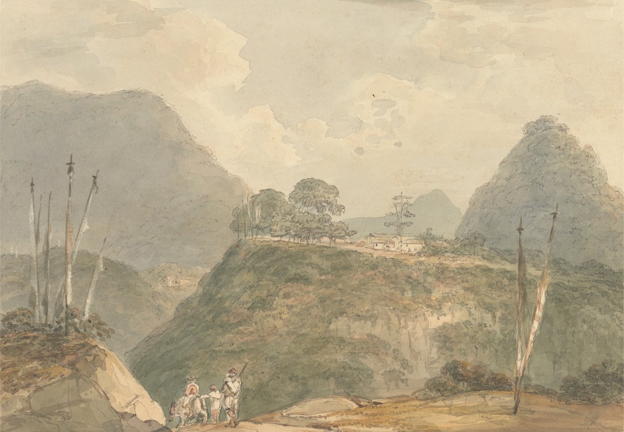 El pueblo de Buxadaur [Buxa Duar] [Thibet] de Samuel Davis