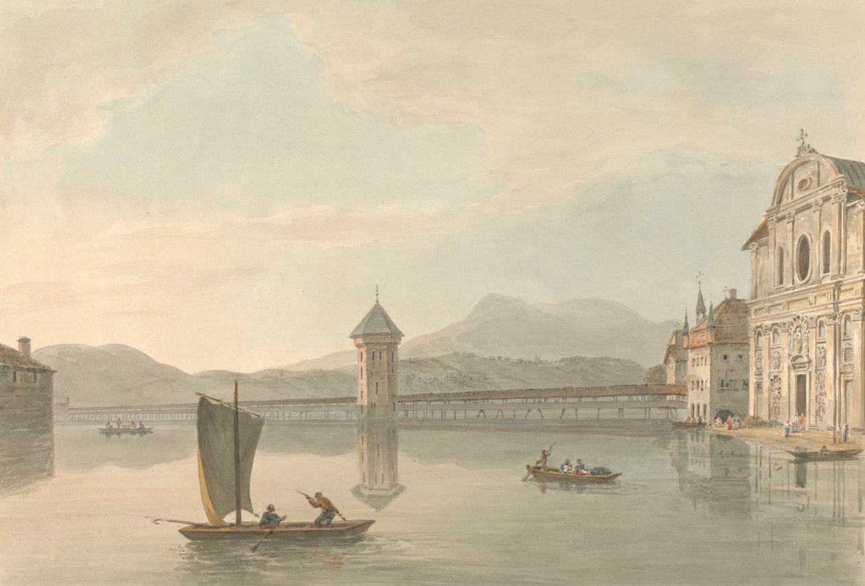 Vista de Lucerna: El Colegio de los Jesuitas de Samuel Davis