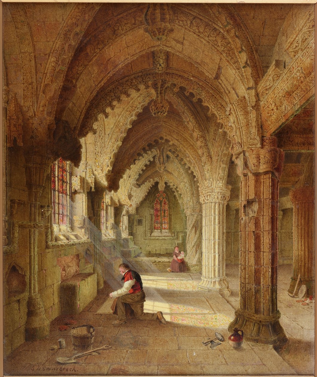 Capilla de Rosslyn, c.1852 de Samuel Dukinfield Swarbreck