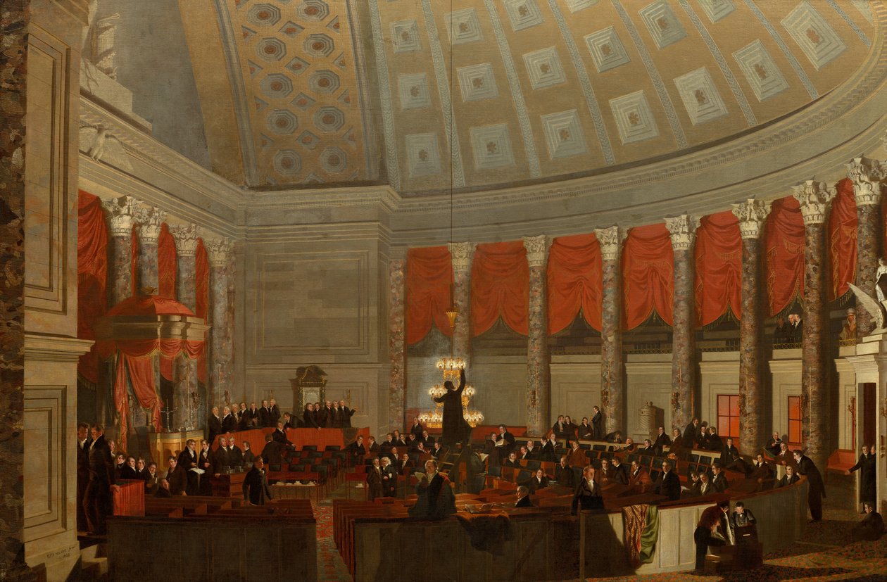 La Cámara de Representantes, c.1822 de Samuel Finley Breese Morse