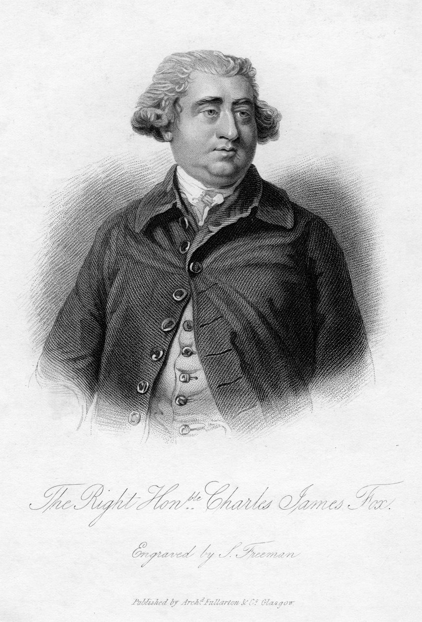 Charles James Fox 1749-1806, estadista whig, siglo XIX de Samuel Freeman