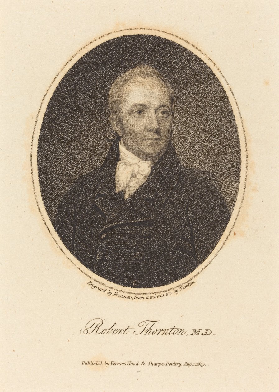 Robert Thornton, M.D. de Samuel Freeman after William John Newton