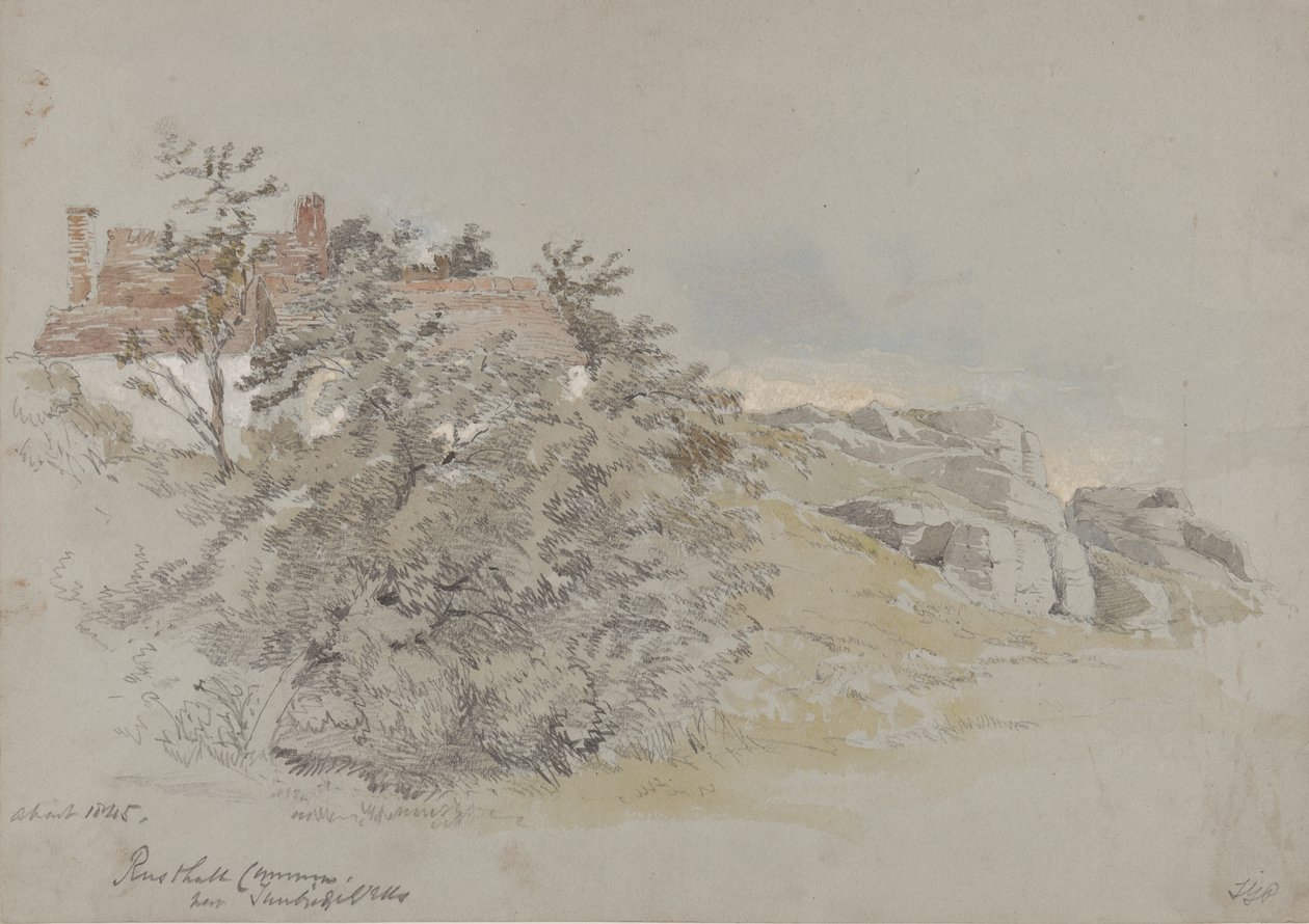 Rusthall Common, cerca de Tunbridge Wells, c.1845 de Samuel Gillespie Prout