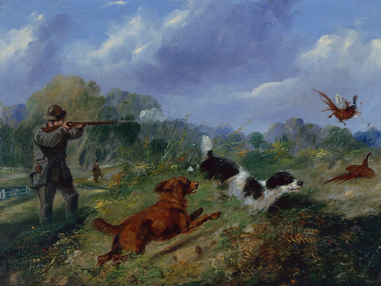 Tiro al Faisán (aceite) de Samuel Henry Alken