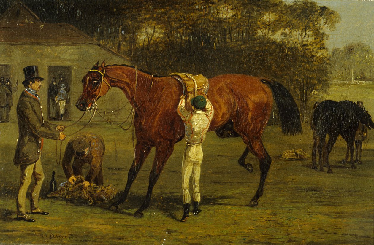 Ensillando de Samuel Henry Alken